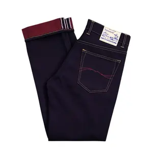 Transworld Celana Denim Selvedge 14 Oz Aceent Ajiman Black X Red