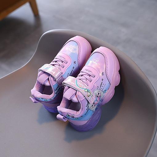 Bridge Kids - Sepatu Anak Perempuan LED RARA Frozen - Sepatu Sneakers Anak Frozen Karakter 5