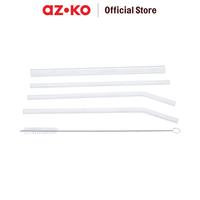 Gambar AZKO Delicia Sedotan Kaca Borosilikat Set 5 pcs Transparan Straw Kaca Sedotan Bening Reusable Straw Sedotan Minum dari AZKO Indonesia Kota Cirebon 3 Tokopedia