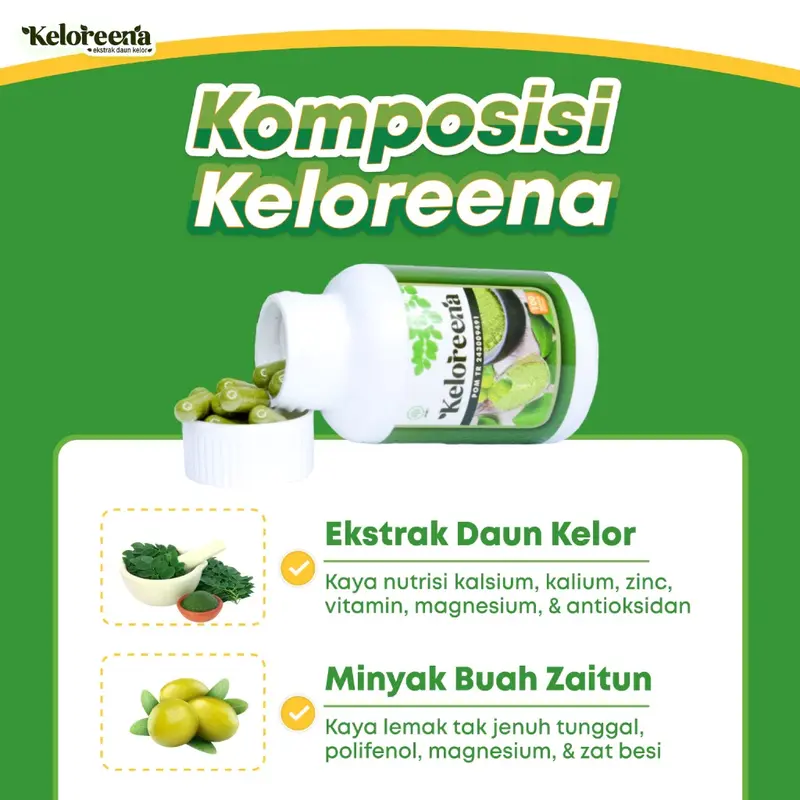 Keloreena Untuk ISK Pria dan Wanita Infeksi Saluran Kemih Sering Kencing Terus Menerus Urine Keruh Berbau atau Kemerahan - 50 & 100 Kapsul 2