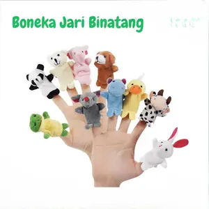 5 pcs Boneka Jari Binatang Boneka Jari Tangan Hewan Finger Puppet Animal Unik