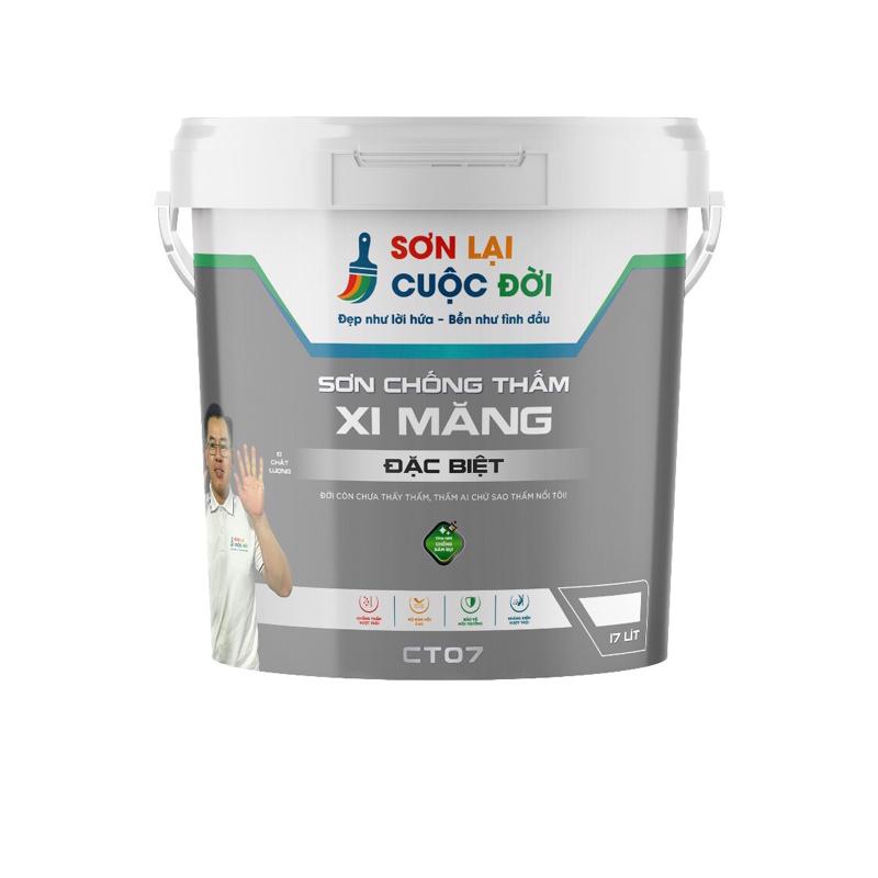  CT07 – Chất Chống Thấm Xi Măng Dạng Lỏng Dung Tích 17Lit 