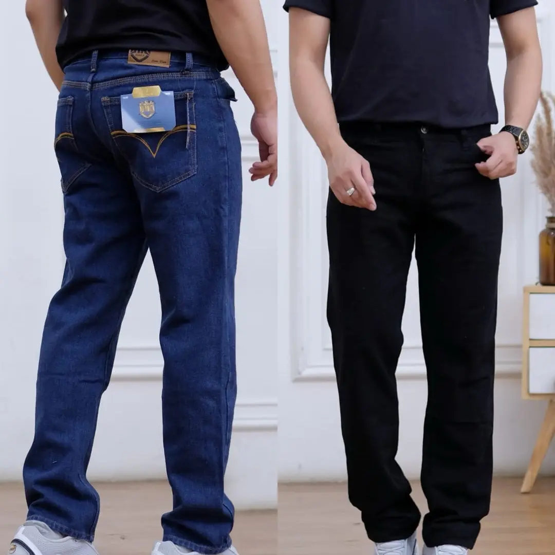 PROMO Celana Jeans Standar Reguler Pria Beli 1 Gratis 1 (dapat 2pcs)