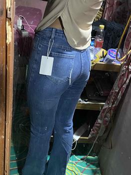 Product Review of Kivi Garment Jeans Cutbray Wanita Highwaist Jeans Cutbray Stylish, Cutbray Denim, Sentuhan Flare Klasik,Celana Wanita, Celana Panjang Stretchy (Melar) from p**. 0