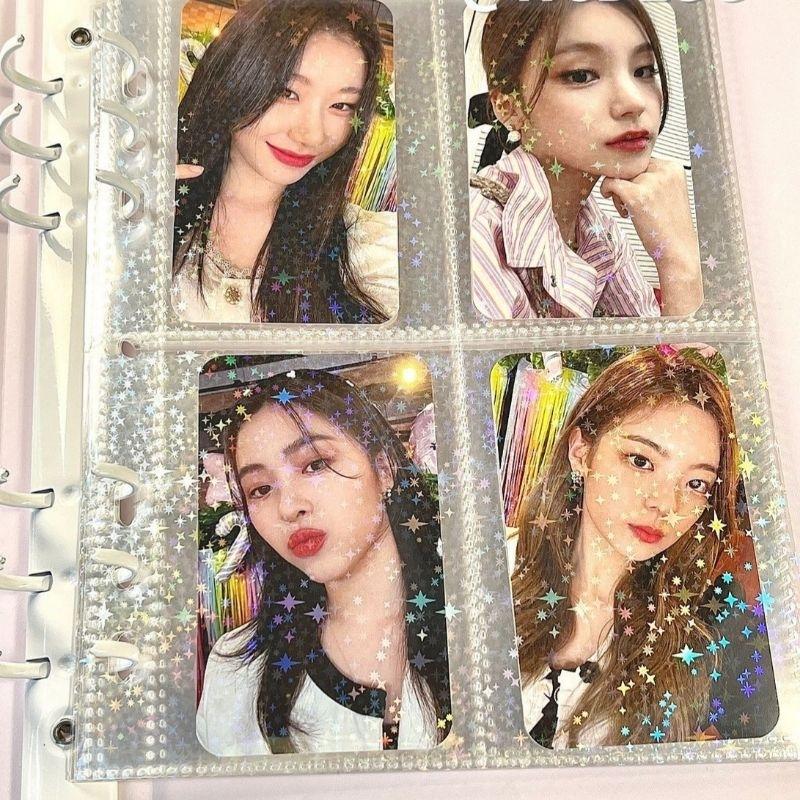 (10 lembar) ONE SIDE Sleeve Photocard Binder A5 Notebook Diary 6 Ring Clear Bening Plastik Foto 5