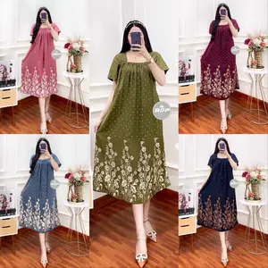 Daster fuji wanita rayon grade A busui friendly baju tidur  kekinian paket hemat resleting depan Nyaman