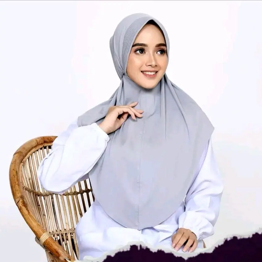 Bergo Kerudung Pet Tali Belakang Hijab Jersy Instan Premium
