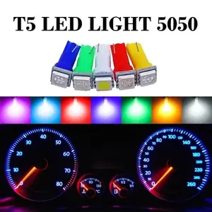 Lampu Speedometer T5 Lampu COB LED Super Terang Lampu Dasboard Motor Mobil 12V