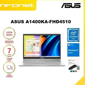 ASUS A1400KA-FHD4510 N4500 4GB 512GB SSD 14" FHD TN W11 OHS21 [ 90NB0VH5-M00730 ] Windows