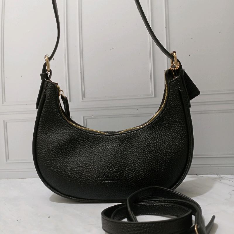 TAS WANITA bulan sabit bahan kulit jeruk Selempang 0