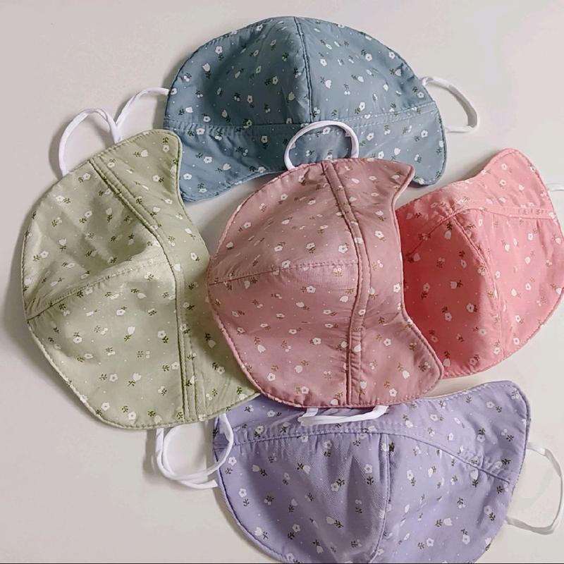 Combo 5 - 10 Khẩu Trang Tai Thỏ Dày 4 Lớp Chất Liệu Vải 3 Lớp Chống Nắng Tốt Thiết Kế To Che Kín Phần Thái Dương Bảo Vệ Da Mặt