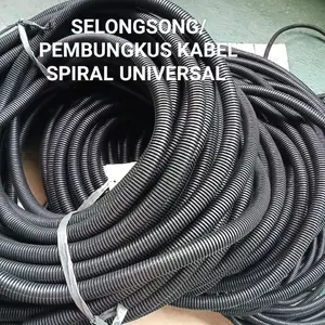 SELONGSONG/PEMBUNGKUS KABEL SPIRAL UKURAN 5,7,10,13,15,19MM UNIVERSAL