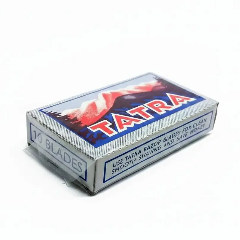 [1 Pack Isi 10 Pcs] Silet Tatra Pisau Cukur Jenggot Alat Cukur Tajam Murah Asli Made in Czech Box Razor Steel Kumis