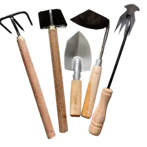 Komplit paket murah berkebun isi 5 cangkul mini garuk sampah wangkil miring ubur ubur sekop mini taman