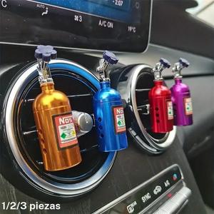 Ambientador para auto con Botella de Nitrógeno Nos, Fragancia para rejillas de ventilación de auto, Accesorios aromáticos automotrices, Mejora el aroma interior del vehículo