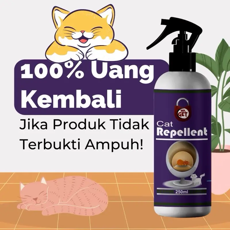 Cairan Pengusir Kucing Bahan Alami, Parfum Pengusir Kucing 250 ml 0