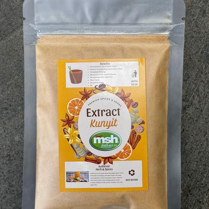 Gambar MSH Kunyit Bubuk Original 50 gram - SIMPLISIA dari MSH REMPAH Kota Administrasi Jakarta Selatan 3 Tokopedia