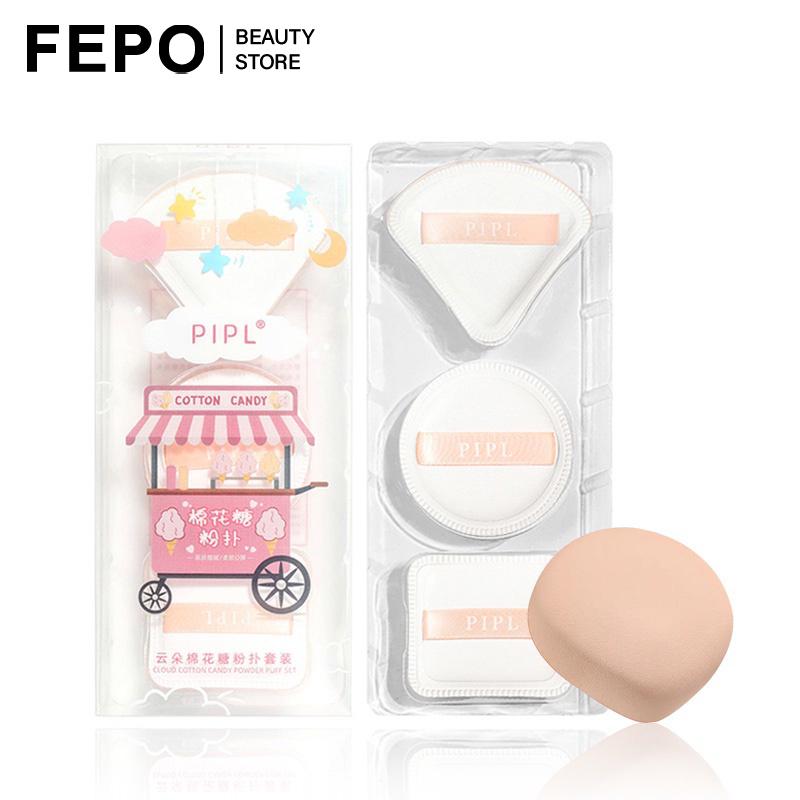 Set 3 Mút trang điểm cotton Derf mềm mại màu kẹo tùy chọn kiểu - TikTok ...