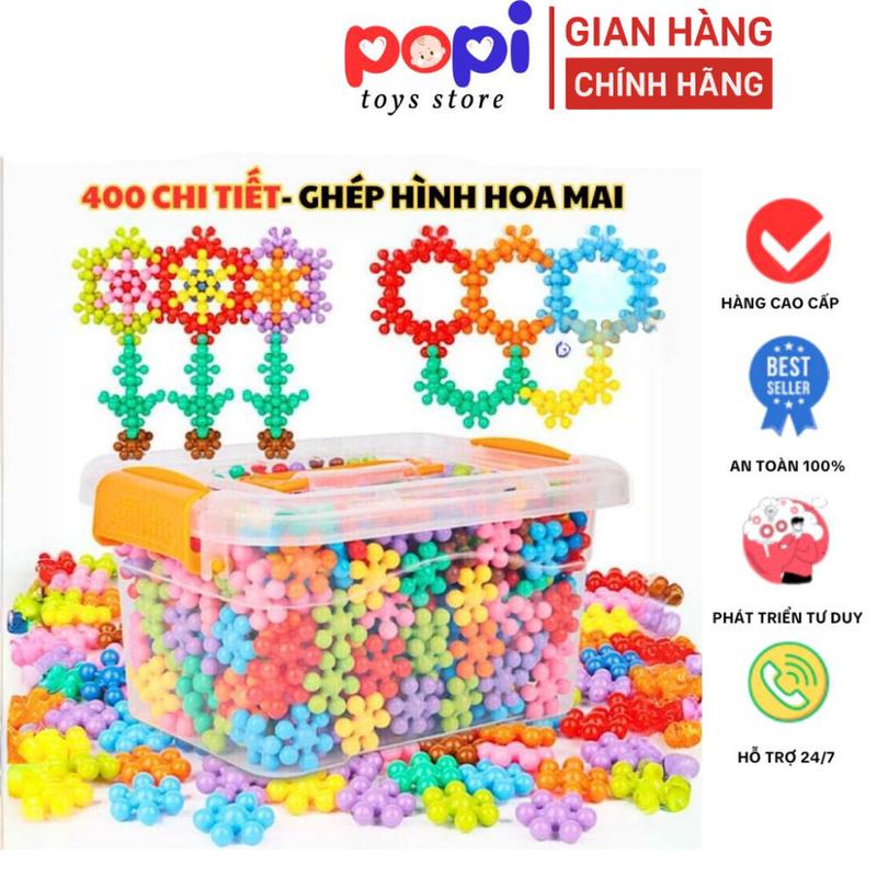 ```Bộ Xếp Hình Hoa Mai 400 Chi Tiết – Đồ Chơi Lắp Ráp Sáng Tạo Giúp Trẻ Phát…