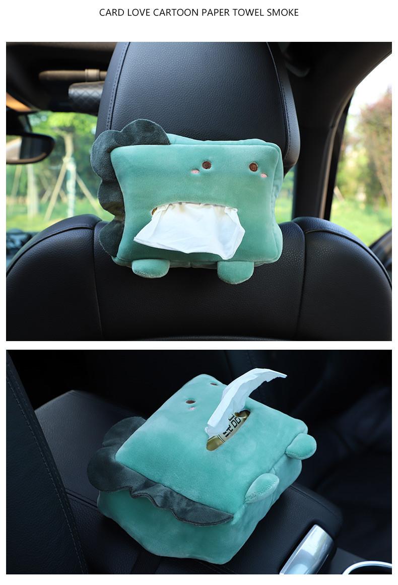Product Introduction of Cartoon Car Tissue Box Creative Cute Car Chair Back Sunshade Armrest Box Multifunctional Car Tissue Box 15