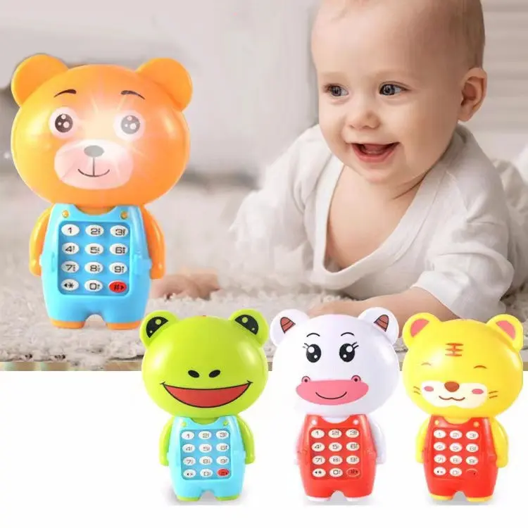 Educational Children's Toy Cell Phone For Learning Music/Children's cartoon phone/children's music light mobile phone/button puzzle phone toy/hot sale