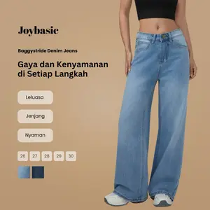 Joybasic Baggystride Denim Jeans Super Comfy Quality Wanita