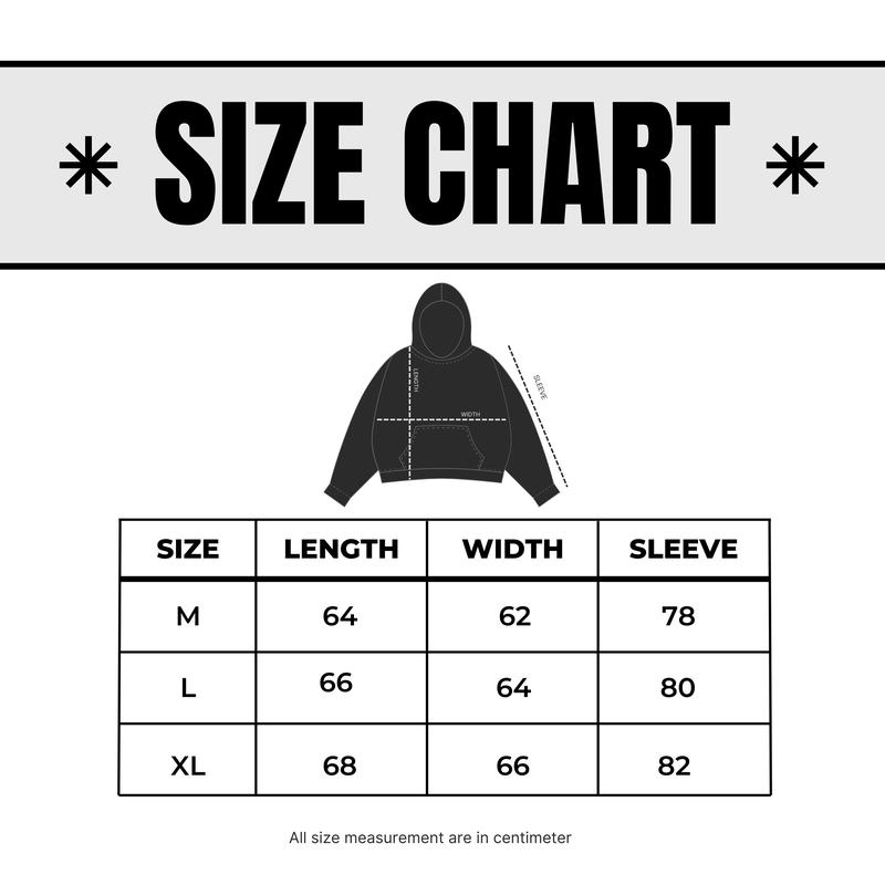 Product Introduction of Ourluck - Hoodie Boxy Fit Hitam Polos 300 GSM Unisex 0