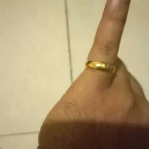 Cincin Polos Lapisan E.M.A.S Muda Asli Gratis Dompet Dan Surat Perhiasan Dari Toko