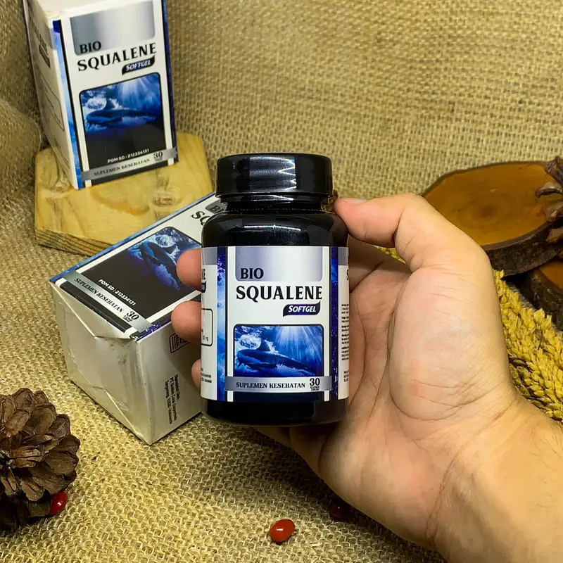 Pe-nyu-bur Sperma Pria Mengentalkan Sp-er-ma dengan Bio Squalene 30 Softgel 4