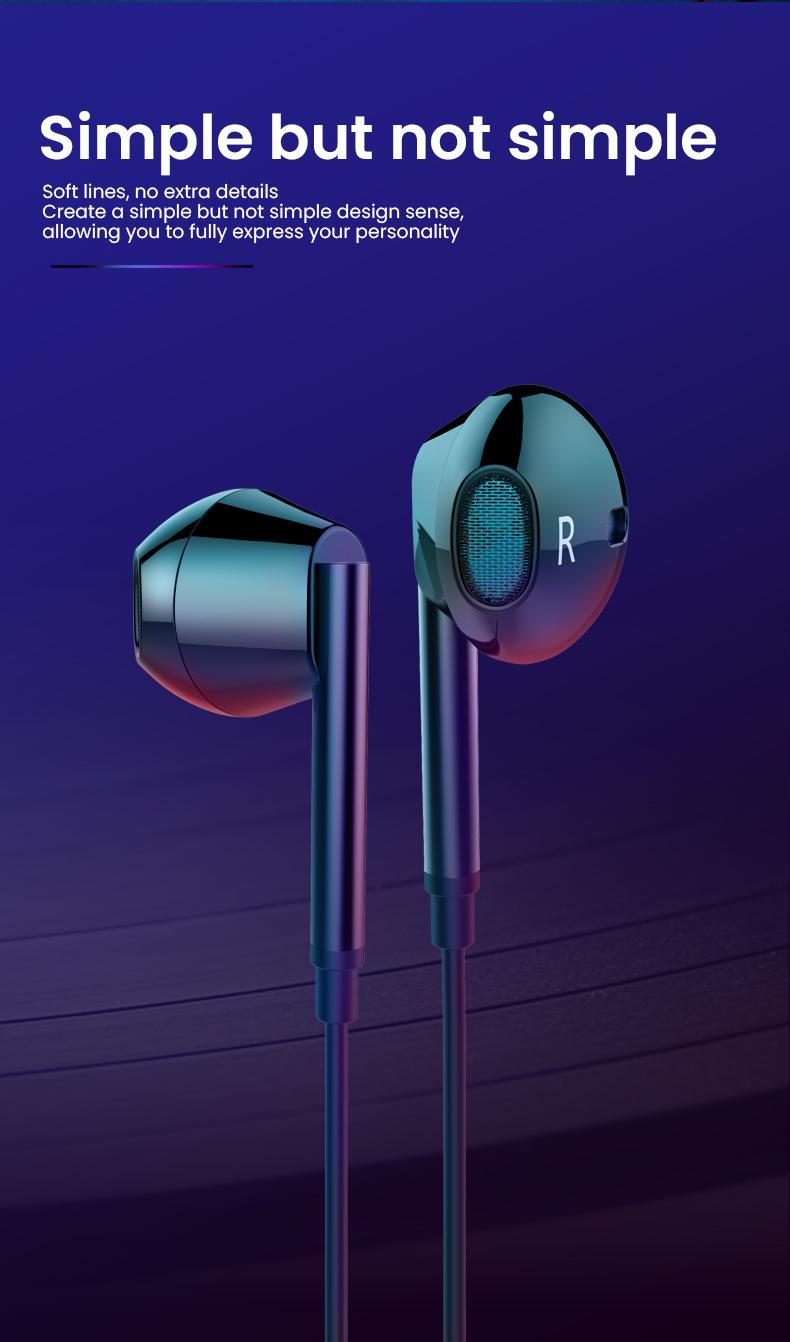Product Introduction of BlueWow-Tai Nghe Loại C M15, HiFi, Âm Trầm, Âm Thanh Nổi, Điều Khiển Âm Lượng, Mic, Tai Nghe Có Dây Cho Galaxy 5