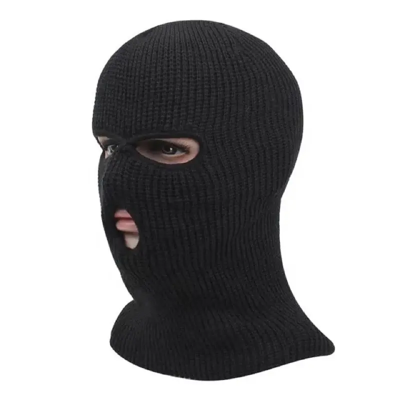 Kupluk Ninja Pria // Sebo Maling   //  Topi Masker // Topeng Ninja  Ready Stock  Lubang 1-2-3 Ready Stock Warna Hitam 1