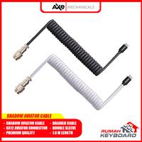 Gambar Shadow - Shadow Connect Aviator Cable - Premium Double Sleeve Braided Coiled Cable - GX12 - BLACK dari Rumah-Keyboard Kota Administrasi Jakarta Barat 1 Tokopedia