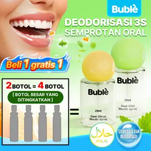 Bublè 3S Deodorant [Buy 1 Get 1 Free] Halal Oral Spray Fresh Breath Mint Cool Deodorant Long-lasting Portable Oral Spray-6