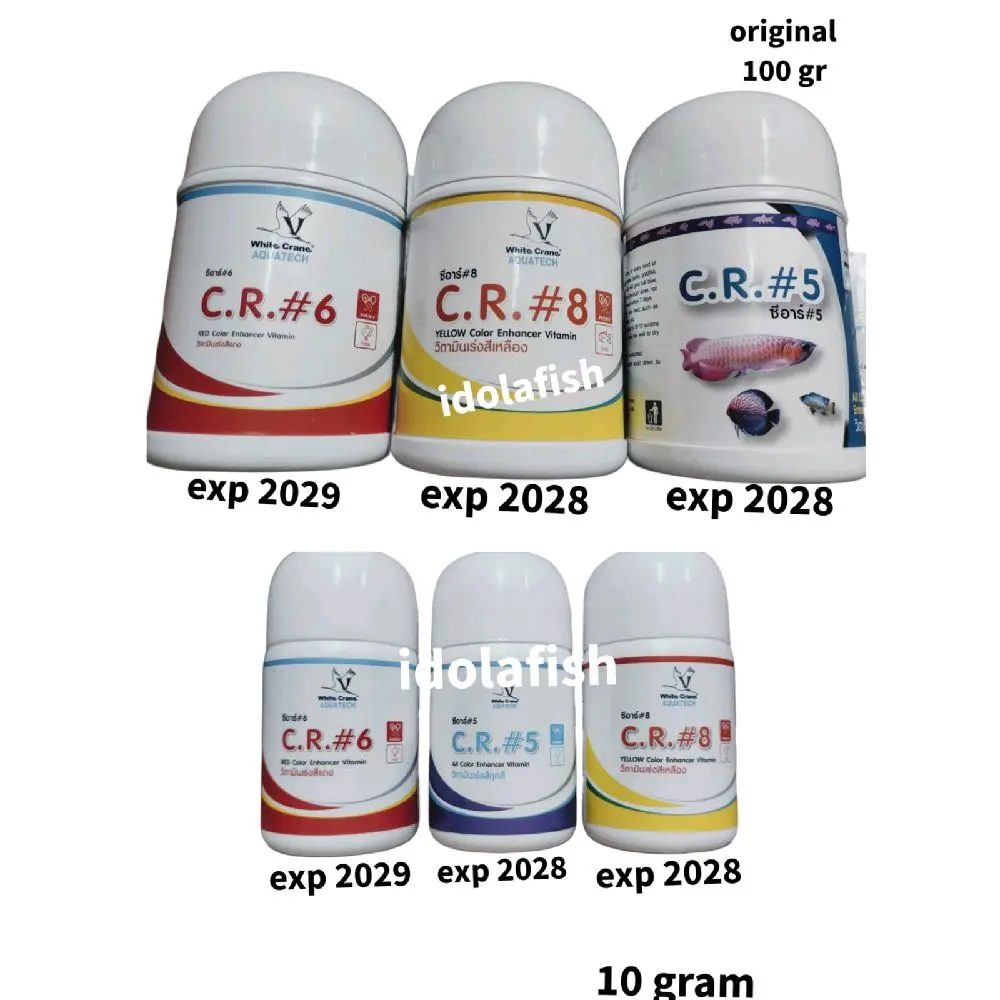 cr5 cr6 cr8 color rich vitamin pewarna arwana diskes.louhan isi 10gr