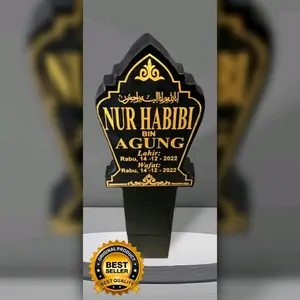 (TEBAL 2CM) PATOKAN BATU NISAN UKIR TANCAP 1 PCS AESTHETIC