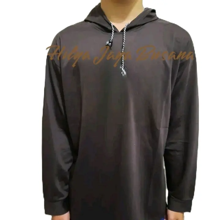 Kaos Polos Lengan Panjang Pria untuk Berkebun dan Proyek - Keren, Dewasa, Oblong, Distro, Baju, Hitam, Combed, Katun, Cowok Kerja 1