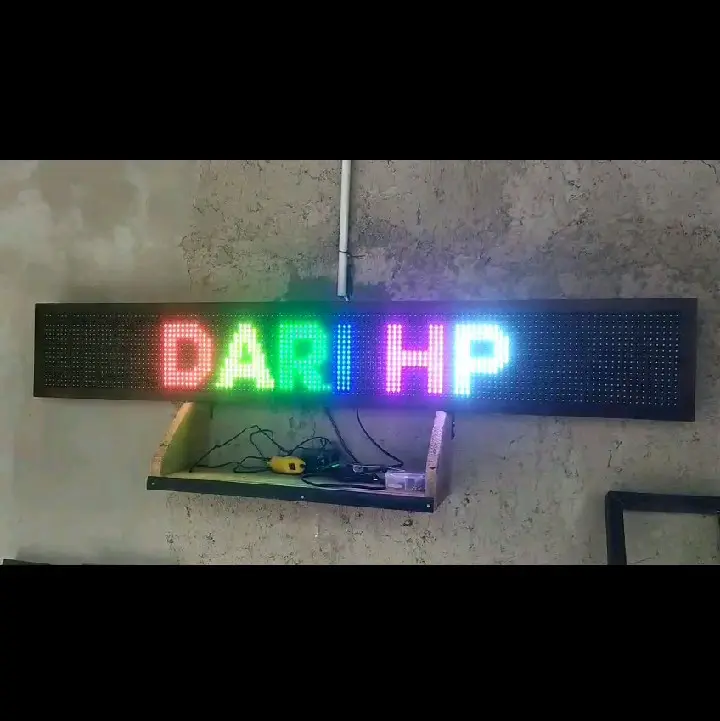 running text rgb seting di hp 3