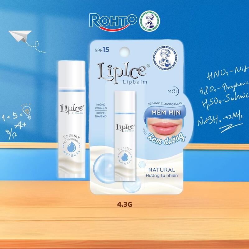 Son dưỡng không màu chuyển kem mịn Lipice Creamy 4.3g