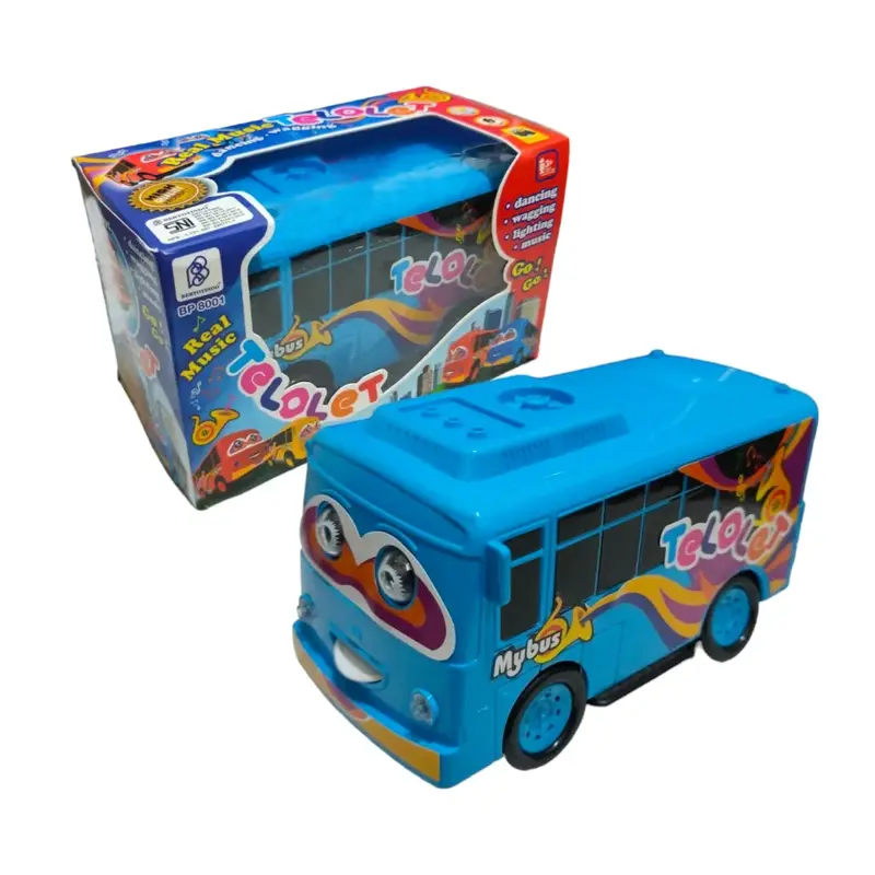 Mainan BP 8001 Bus Telolet Basuri Dengan Lampu / Dancing Wagging Light Music Nyala / Bus Tayo Telolet 2