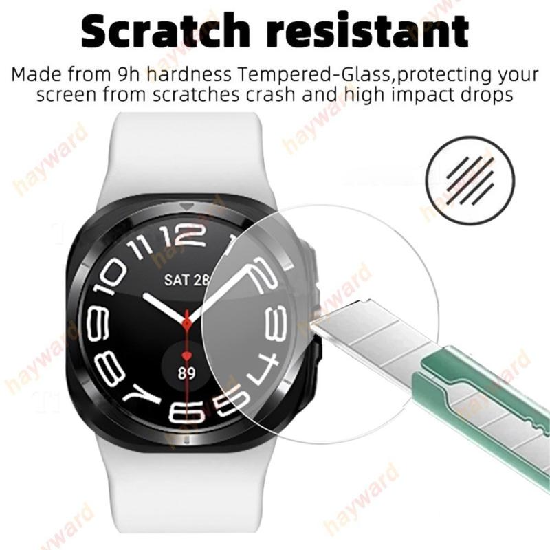 Product Introduction of Tempered Glass for Samsung Galaxy Watch 7 Ultra/Watch 7 6 5 4 40mm 44mm 47mm HD Screen Protector Anti-Scratch Clear Protective Film 10