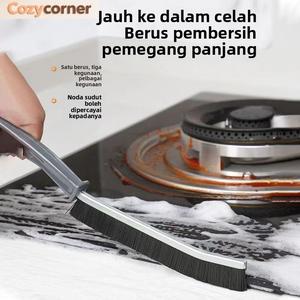 Berus Pembersih Grout, Tahan Lama, Sesuai untuk Dapur, Tandas, Jubin dan Sendi, Berus Pembersih Bulu Keras, Sesuai untuk Membersihkan Kawasan Buta, Garis Lantai Pancuran, Bekalan