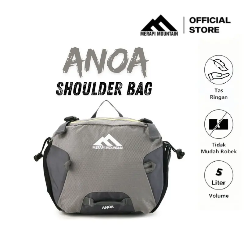 Tas travel. Merapi Mountain Anoa. Tas slempang. Tas multi fungsi. Travel Hitam 0