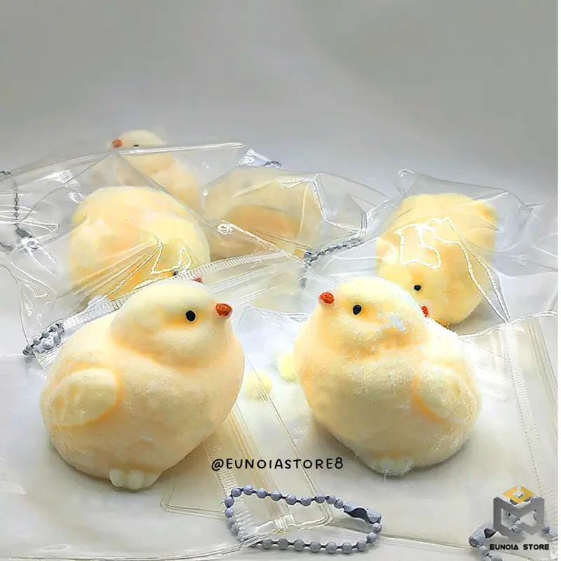 Squishy Ayam Cubit Lucu Berbulu Gemas Super Lembut 0