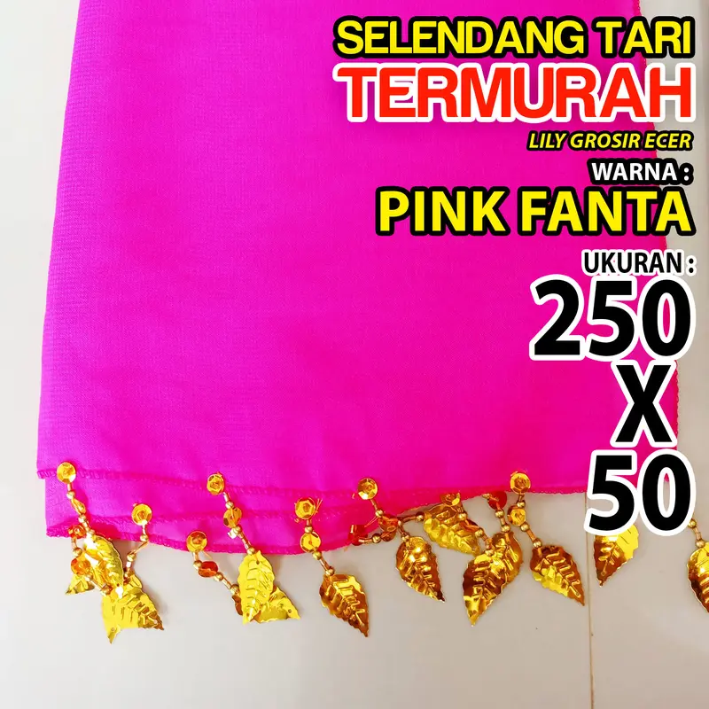 Sampur Tari 2,5 Meter Dewasa Selendang Tari Remo Gombyok Payet Sampur Gandrung Produsen Sampur 4
