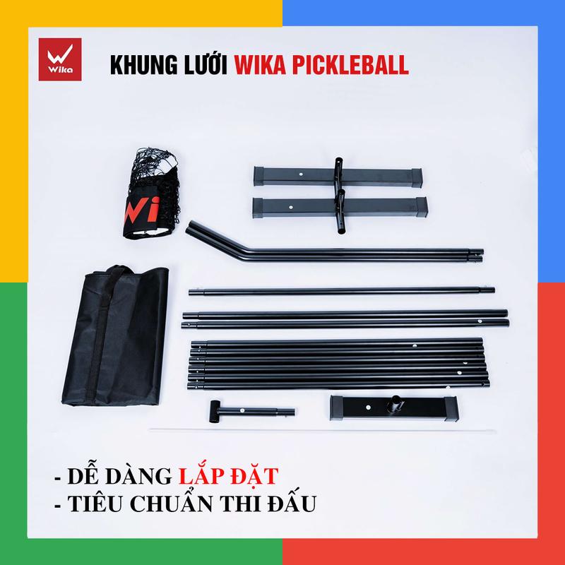 Khung Lưới Pickleball Wika Chính Hãng Khung Thép Chắc Chắn Chuẩn Thi Đấu Dễ Lắp Đặt