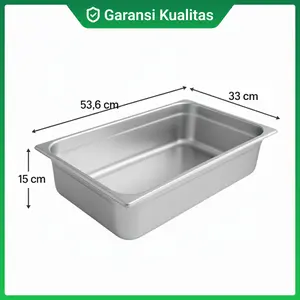 Food pan stainless steel 1/1 x 15 cm Tebal Bahan sus 304