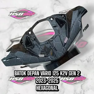 cover batok kepala depan carbon celup wtp motif hexagonal Vario led new 125 GEN 2 K2V 2023 sampai sekarang Motorcycle