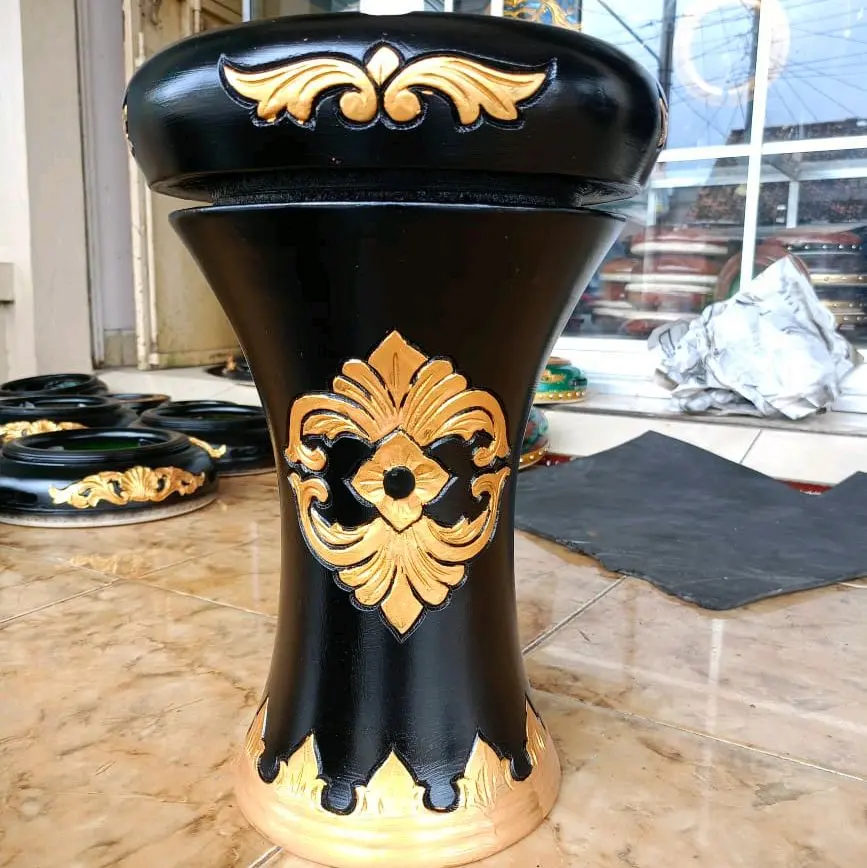 darbuka kayu bahan pilihan