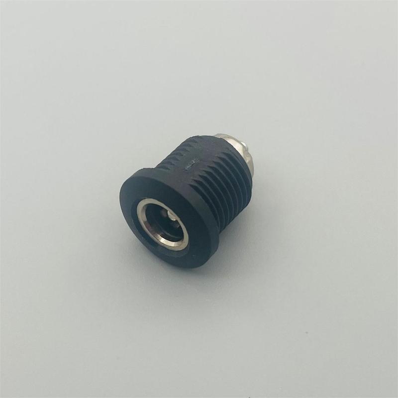 Product Introduction of DC power socket 1.3 pin diameter 8.5mm thread waterproof and dustproof plug DC-022D small DC charging port 3