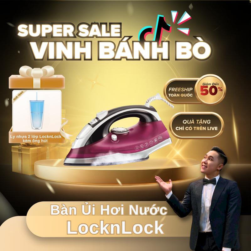   VBB  Bàn là ủi hơi nước LocknLock ENI147PIK 